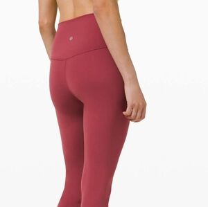 Lululemon Align Nulu High-Rise Crop 17" Yoga Leggings In Chianti